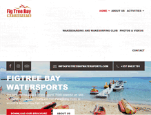 Tablet Screenshot of figtreebaywatersports.com